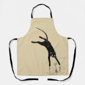 猫が池に飛び込むアレクサンドル・ステインレン エプロン (正面)