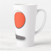 猫が満月に出会う カフェラテマグ (右)