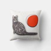 猫が満月に出会う クッション (裏面)