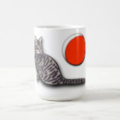 猫が満月に出会う コーヒーマグカップ (中央)