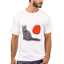 猫が満月に出会う