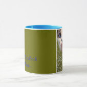 猫が王様の杯を見るかもおもしろいしれない マグカップ (中央)