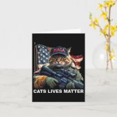 猫が生きるおもしろい問題トランプ2024 カード (黄色い花)