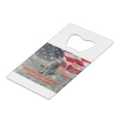 猫が生涯の友退役軍人を採用 クレジットカード栓抜き (裏面アングル)