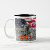 猫が生涯の友退役軍人を採用 ツートーンマグカップ (左)