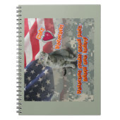 猫が生涯の友退役軍人を採用 ノートブック (正面)