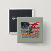 猫が生涯の友退役軍人を採用 缶バッジ (正面&裏面)