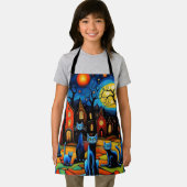 猫が目を凝らす エプロン (インサイチュ)