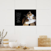 猫が目を開けて世界へ ポスター (キッチン)