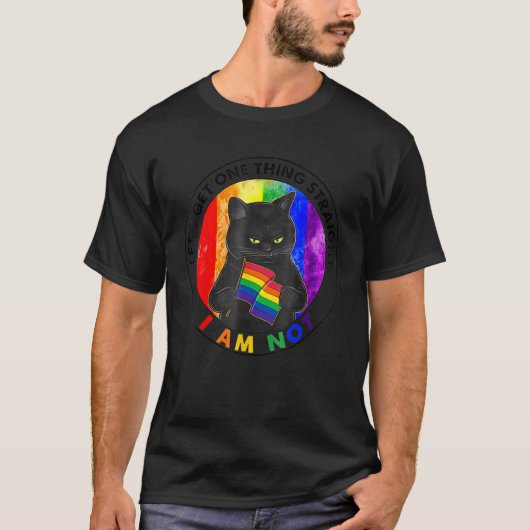 猫が真っすぐ手に入れるのは俺じゃない Tシャツ (正面)