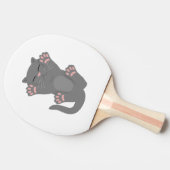 猫が眠る 卓球ラケット (横)
