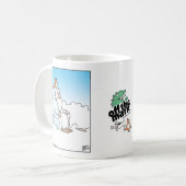猫が神の光輪を落とす コーヒーマグカップ (正面左)