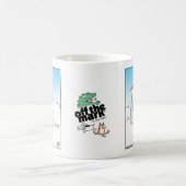 猫が神の光輪を落とす コーヒーマグカップ (中央)