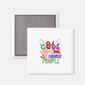 猫が私のお気に入りの人_2 マグネット (正面/裏面)