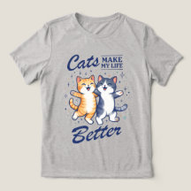 猫が私の人生を豊かにしてくれる – 女性用Tシャツ
