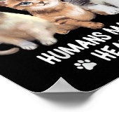 猫が私を幸せにする かわいい子猫の飼い主 デザイン ポスター (角)