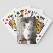 猫が窓辺に座る トランプ (裏面)