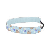 猫が箱に入りミルクが青く滴る アスレチックヘッドバンド (右)