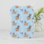 猫が箱に入りミルクが青く滴る カード (スタンド正面)