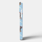 猫が箱に入りミルクが青く滴る Case-Mate iPhoneケース (裏面 / 左)