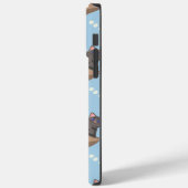 猫が箱に入りミルクが青く滴る Case-Mate iPhoneケース (裏面 / 左)