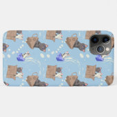 猫が箱に入りミルクが青く滴る Case-Mate iPhoneケース (裏面(横))