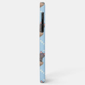 猫が箱に入りミルクが青く滴る Case-Mate iPhoneケース (裏面/左)