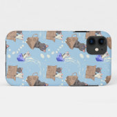 猫が箱に入りミルクが青く滴る Case-Mate iPhoneケース (裏面(横))