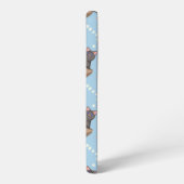 猫が箱に入りミルクが青く滴る SAMSUNG GALAXYケース (左側面)