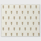 猫が絡おもしろいんだクリスマスライトラッピング紙 ラッピングペーパー (フラット)