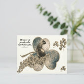 猫が苦手な人には用心 ポストカード (スタンド正面)