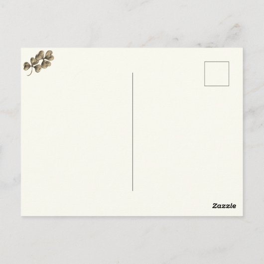 猫が苦手な人には用心 ポストカード (裏面)