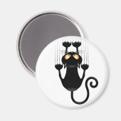 猫が落ちてくるおもしろい マグネット (正面/裏面)