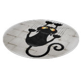 猫が落ちるおもしろい カッティングボード (角)