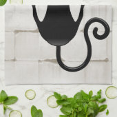 猫が落ちるおもしろい キッチンタオル (折り畳み)