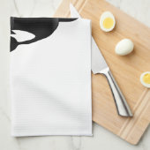 猫が落ちるおもしろい キッチンタオル (四つ折り)