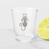 猫が落ちるおもしろい ショットグラス (裏面)