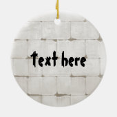 猫が落ちるおもしろい セラミックオーナメント (裏面)