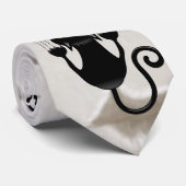 猫が落ちるおもしろい ネクタイ (ロール)