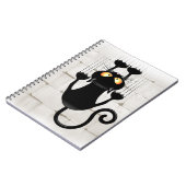 猫が落ちるおもしろい ノートブック (左側)