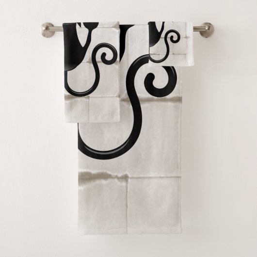 猫が落ちるおもしろい バスタオルセット (インサイチュ)