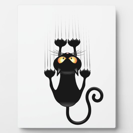 猫が落ちるおもしろい フォトプラーク (正面)