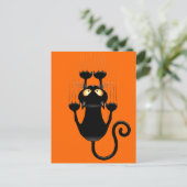 猫が落ちるおもしろい ポストカード (スタンド正面)