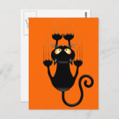 猫が落ちるおもしろい ポストカード (正面/裏面)