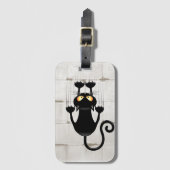 猫が落ちるおもしろい ラゲッジタグ (正面縦)