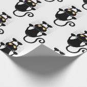 猫が落ちるおもしろい ラッピングペーパー (角)