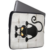 猫が落ちるおもしろい ラップトップスリーブ (正面右)