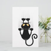 猫が落ちるおもしろい 便箋 (スタンド正面)