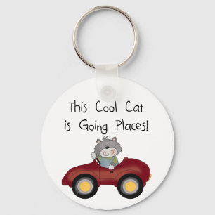 猫が行く場所Tシャツとギフト キーホルダー