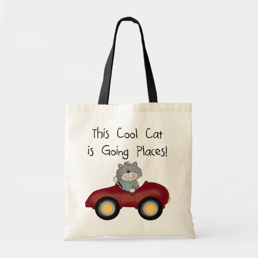 猫が行く場所Tシャツとギフト トートバッグ (正面)